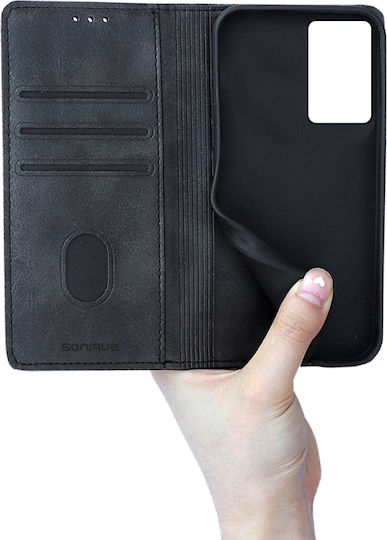 Sonique Book Δερματίνης Μαύρο (Poco F5 Pro)