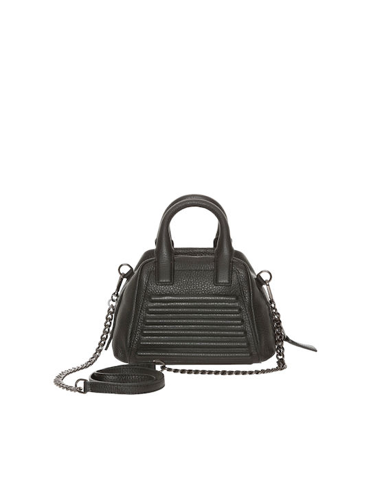 Mandarina Duck Leather Women's Bag Tote Hand Black