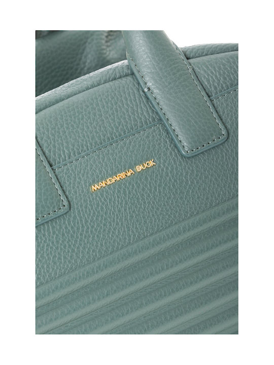 Leather Women's Tote Handbag Green