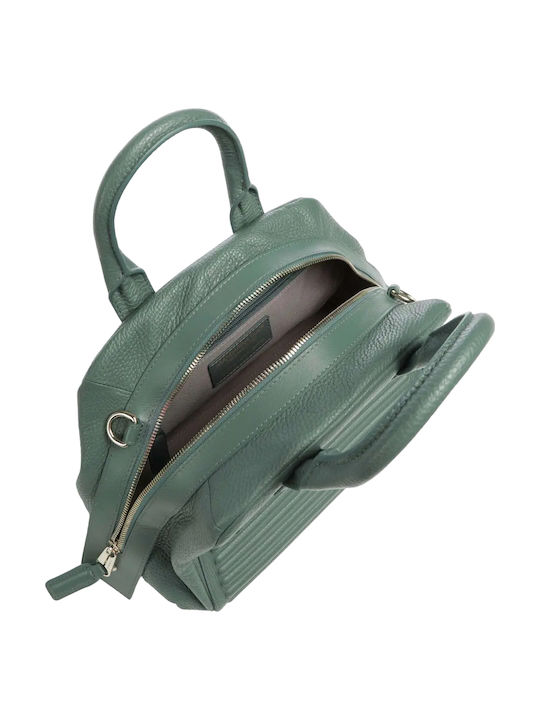 Leather Women's Tote Handbag Green