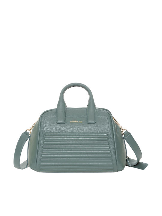 Leather Women's Tote Handbag Green