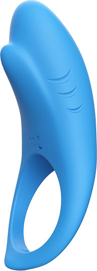 Kinksters Vibrating Cock Ring Schwanz Silikon Blau