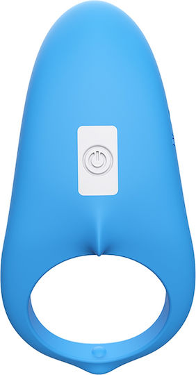 Kinksters Vibrating Cock Ring Schwanz Silikon Blau