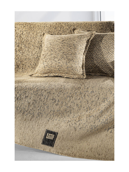 Guy Laroche Matis Sesselüberwurf 2-Seiten Chenille 180x150cm Natur