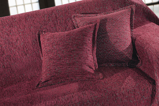 Guy Laroche Matis Фотьойл Throw 2 Страни Шенил 180x150см Бордо