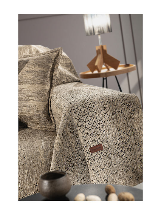 Guy Laroche Nobel Cuvertură Pentru Canapea De Fotoliu Chenille 180x150cm Natural