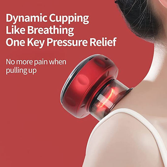 Therapeutic Device with Silicone Suction Cup for Cellulite Heated