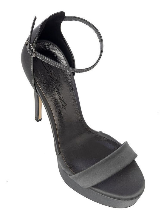 Stoff Sandalen Gray