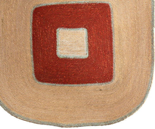 Soulworks Beige Wall Decor Made of Wicker Material 53x10x50cm