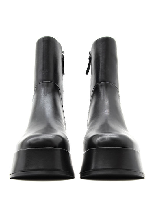 Combo A Leder Stiefeletten Damen Gray