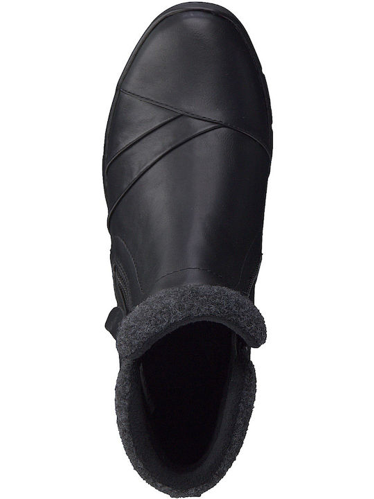 Women's Ankle Boots with Medium Heel Black