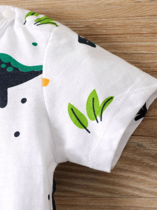 TakTakBaby Body pentru Bebeluși Mâneca scurta Alb
