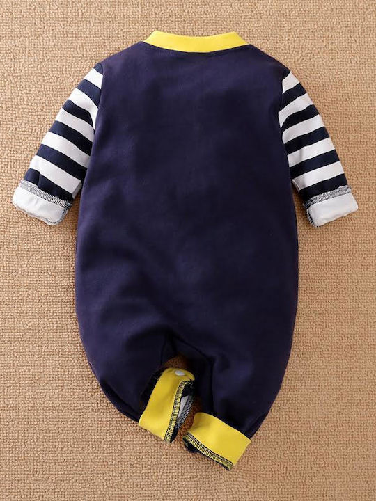 TakTakBaby Baby Bodysuit Set Long-Sleeved Navy Blue