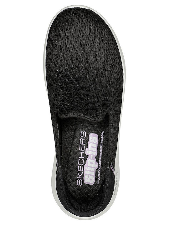 GO WALK Flex Γυναικεία Slip-On Μαύρα