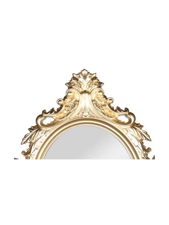 Keskor Wall Mirror with Gold Plastic Frame 1pcs