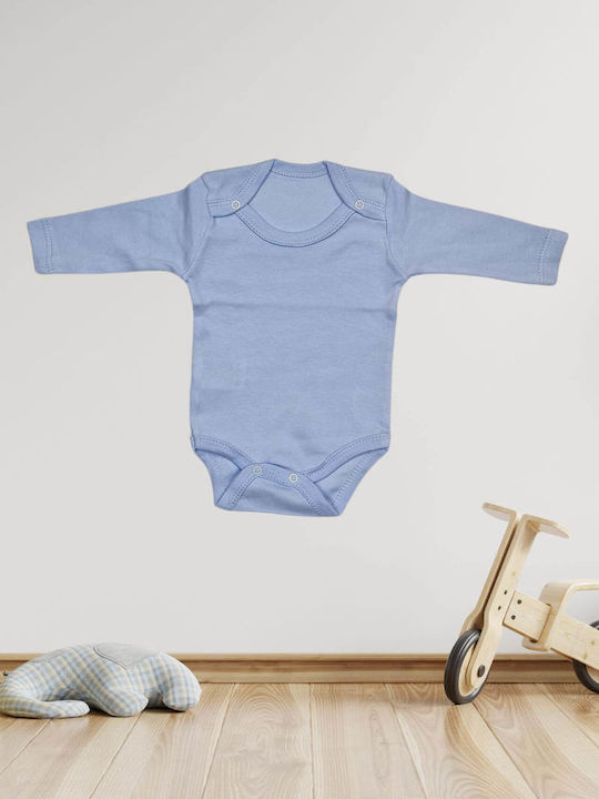 Nayinom Set Baby Unterwäsche Strampler mit Hose Hellblau