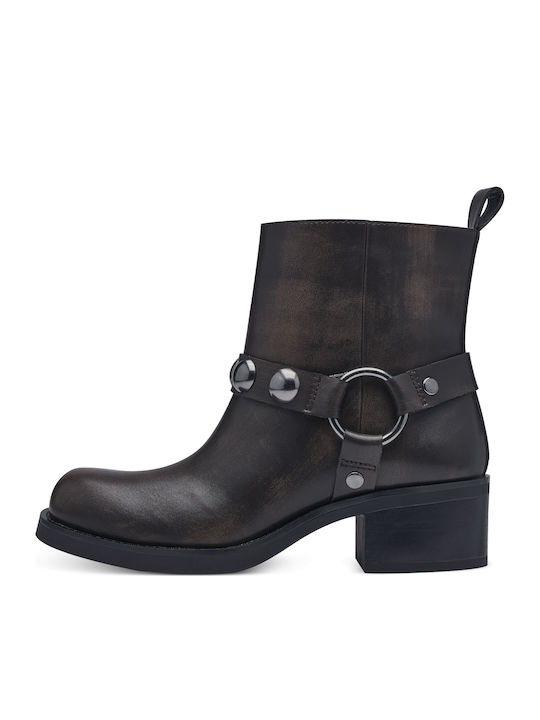 Stiefeletten Damen Khaki