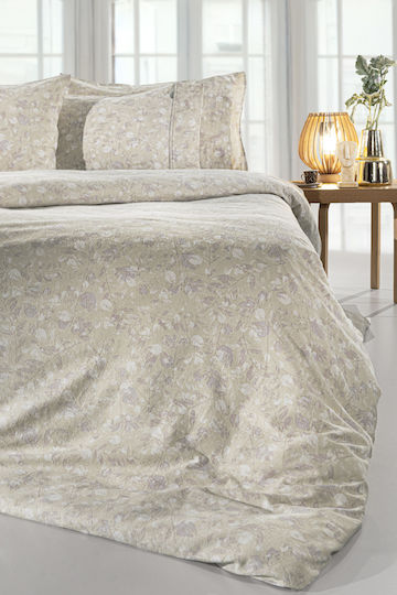 Guy Laroche Σετ Υπέρδιπλη 225x245cm Flannel Eloide Natural