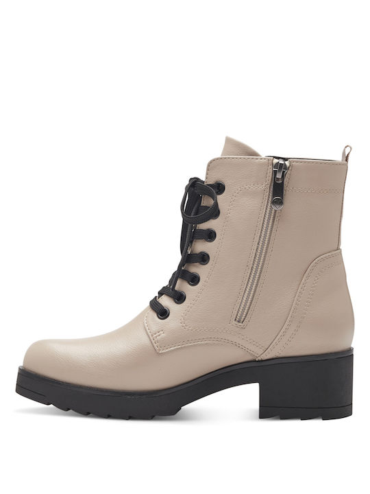 Marco Tozzi Damen Knöchelstiefel Beige