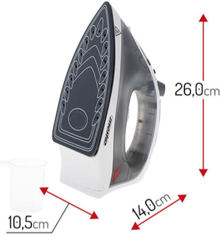 Adler Σίδερο Ατμού 2800W με Συνεχόμενη Παροχή 65gr/min