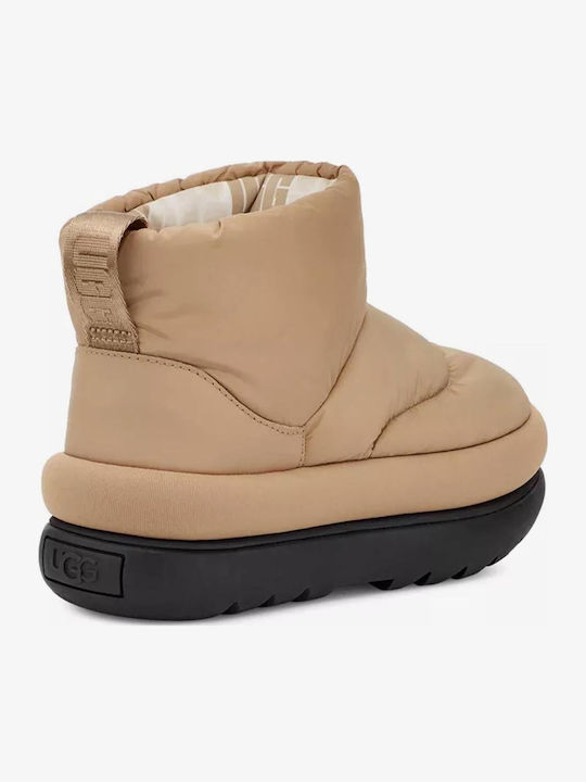 Classic Maxi Mini Leder Stiefeletten Damen MUSTARD SEED