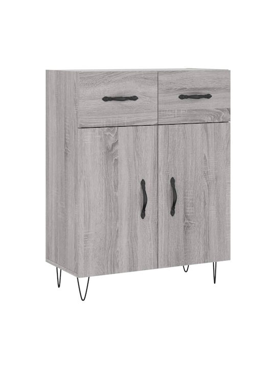 Office Storage Chipboard Closet Grey L69.5xW34xH180cm