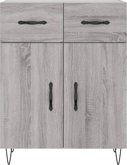 Ντουλάπα Γραφείου Ξύλινη Γκρι 69.5x34x180cm