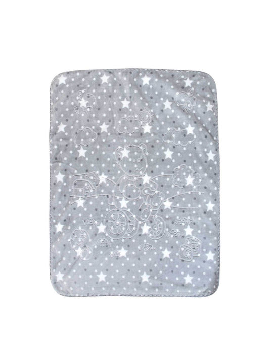Greenwich Polo Club Blanket Nursery Swaddling Blankets 8832 Fleece Gray 80x110cm