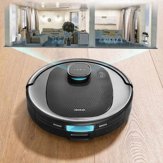 Cecotec Conga 7490 Eternal Home X-Treme Robot Vacuum Cleaner with Laser Mapping and Suction Power 2600Pa Black