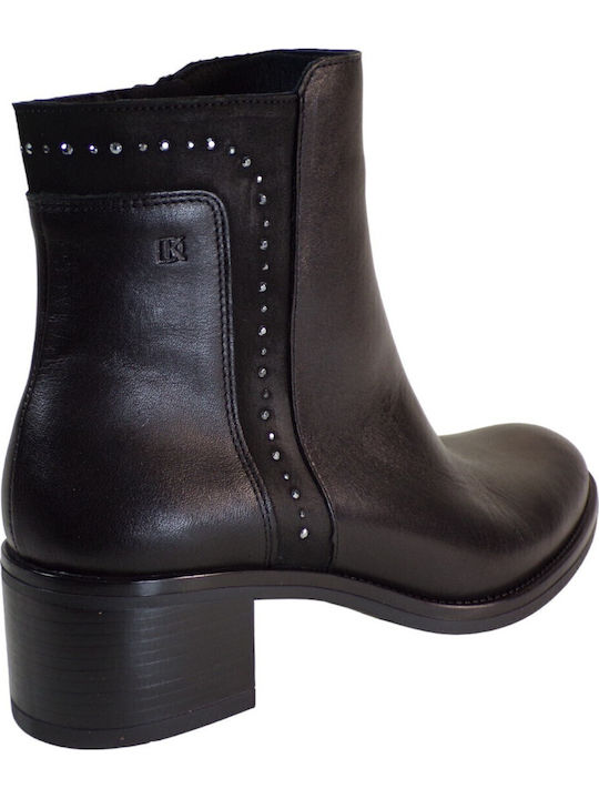 Leather Women's Ankle Boots Black