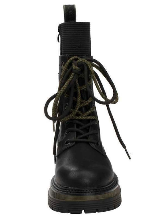 Leather Women's Ankle Boots Black