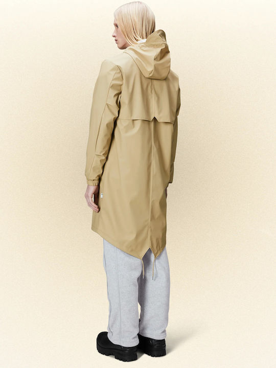 Fishtail Winter Jacket Parka Waterproof and Windproof Beige