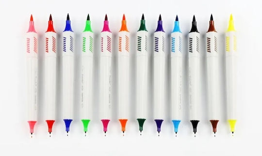 Fiorello Fiorello Sketch Drawing Markers 0.4mm Thin Set 12pcs