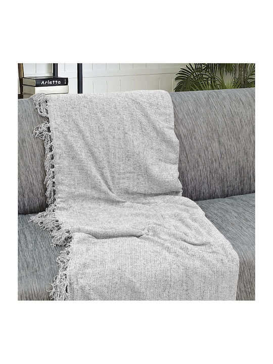 Lino Home Sofa Throws 2 Seater Referee 180x250cm L. Grey