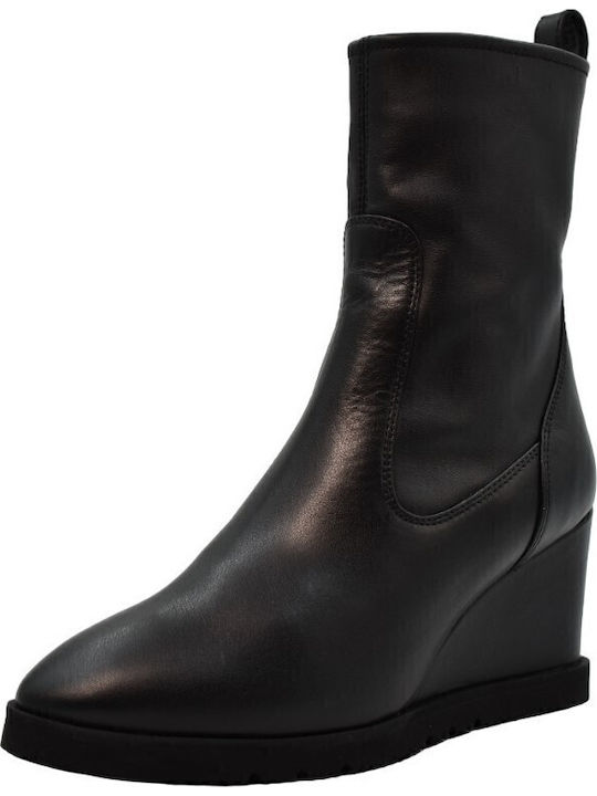 Uday Leder Stiefeletten Damen Schwarz