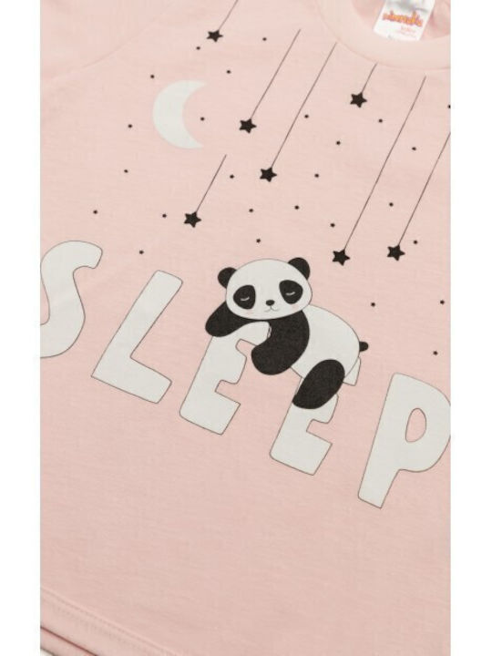 Minerva Kids' Pajamas Winter Pink Sleep Happy Love