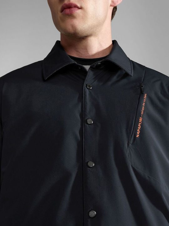 Long Sleeve Black Overshirt