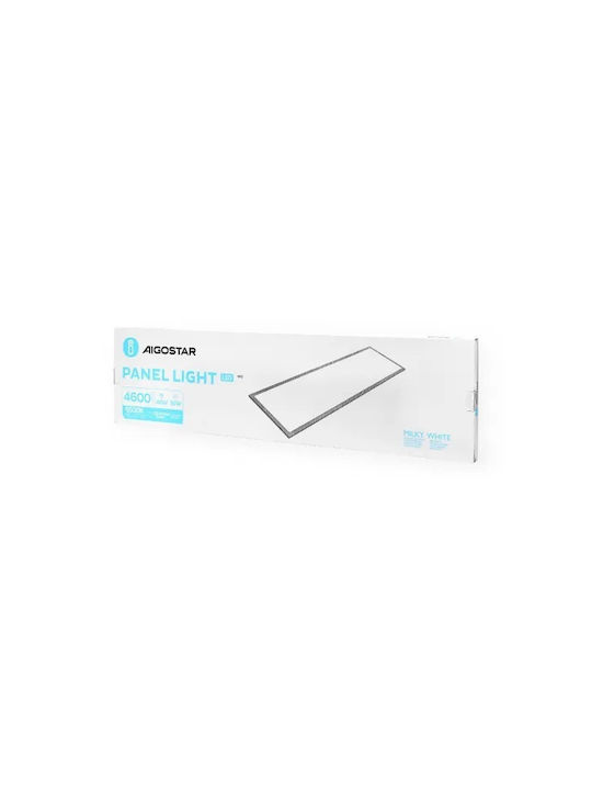 Aigostar Rectangular Recessed LED Panel 40W with Cool White Light 6500K 120x30cm