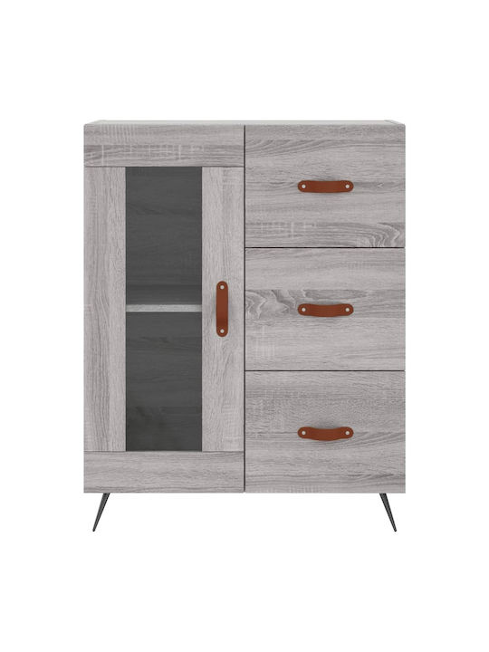 Βιβλιοθήκη Γκρι 69.5x34x180εκ.