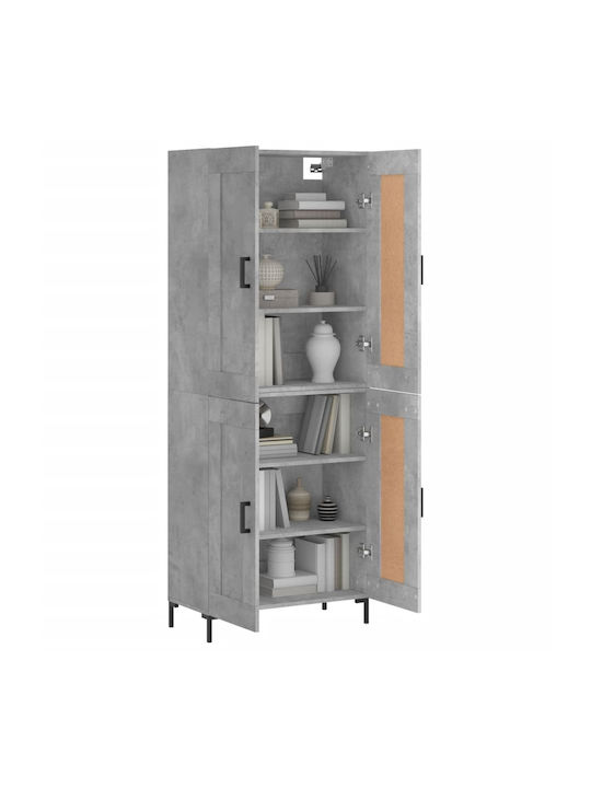Kleiderschrank Büro Grey 69.5x34x180cm