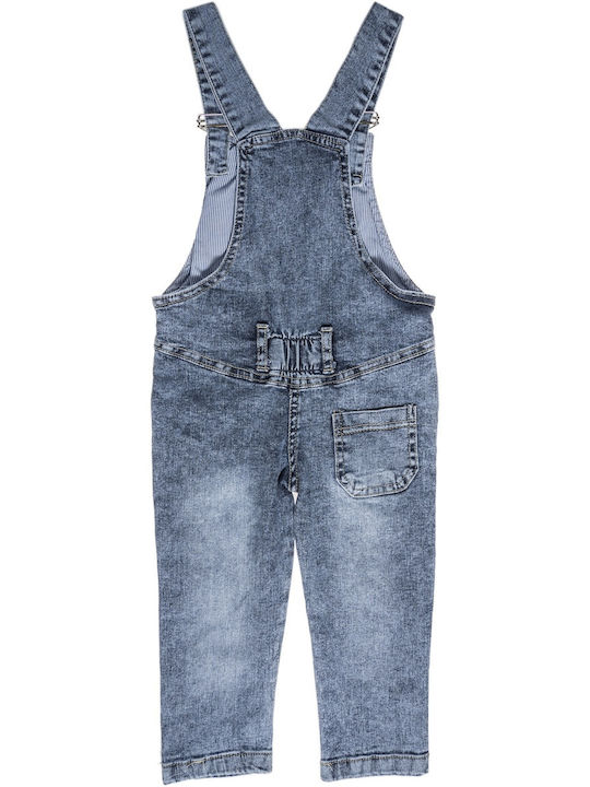 Vanessa Wu Kids' Denim Overall Blue