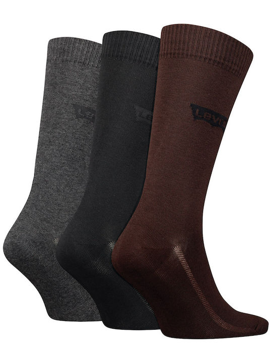 Levi's Cut Batwing Logo Men's Socks Brown 3Pack