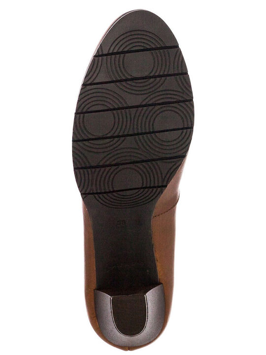 Leder Pumps Braun