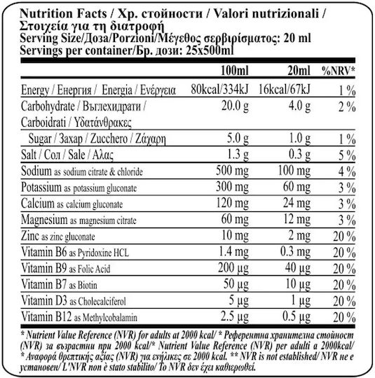 Fit & Shape Maxisport® Vitamins & Minerals 1:25 Pink Grapefruit 500ml