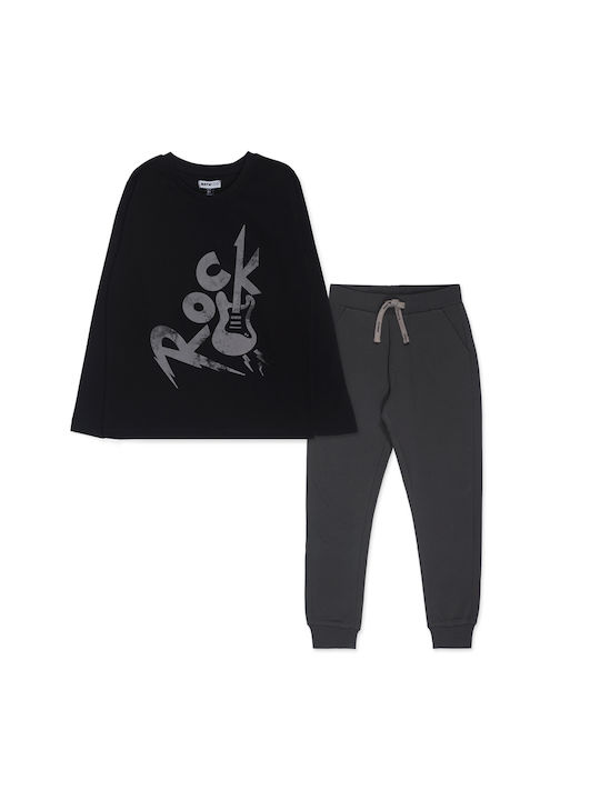 Tuc Tuc Kids Sweatpants Set Black