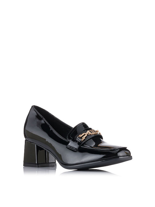 Plato Patent Leather Black Heels