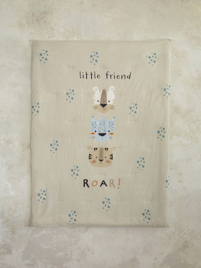 Nima Little Friend Βρεφικό Κουβερλί Βαμβακερό Μπεζ 100x140cm