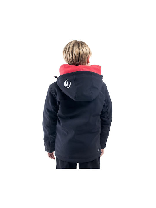 District75 Kinderjacke mit Kapuze Schwarz