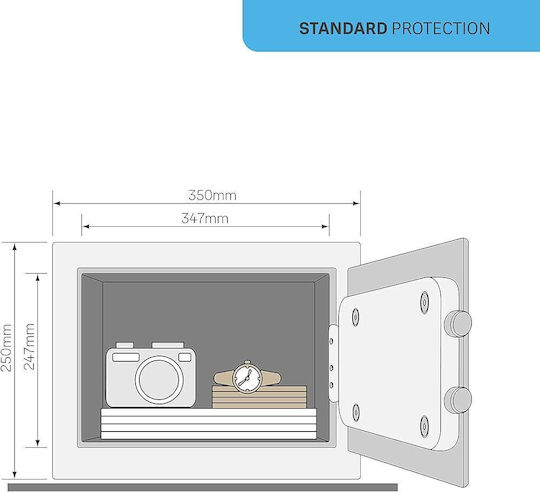 Yale Safe with Digital Lock L35xW25xH25cm YSG/250/DB2