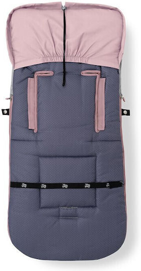 Interbaby Unicornio Universal Waterproof Stroller Footmuff with Velvet Lining 90x46cm Pink
